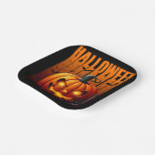 Halloween Havoc - Jacke und Fledermäuse Pappteller (Gewinkelt)