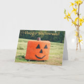 Halloween Hay Bale Card Karte (Gelbe Blume)