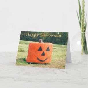 Halloween Hay Bale Card Karte
