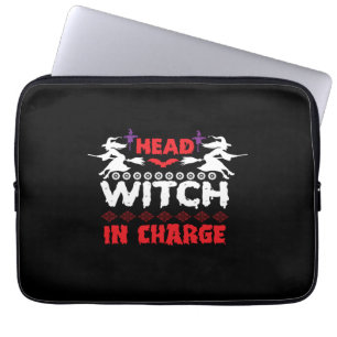 Halloween Head Hexe im Amt zum Geburtstag Laptopschutzhülle