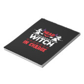 Halloween Head Hexe im Amt zum Geburtstag Notizblock (Rotiert)