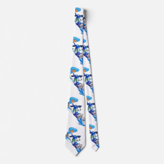 Halloween Headless Alaskan Musher Whimsical Krawat Krawatte (Vorderseite)