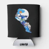 Halloween Headless Dog Team Musher Dosenkühler (Rückseite)