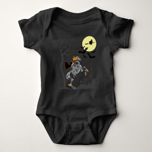 Halloween Headless Horseman Baby Strampler (Vorderseite)