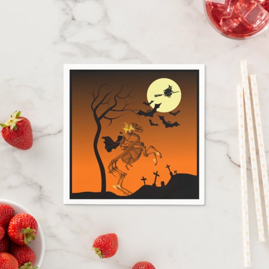 Halloween Headless Horseman Serviette (Beispiel)