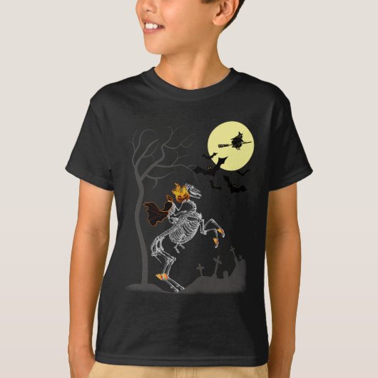 Halloween Headless Horseman T-Shirt (Vorderseite)
