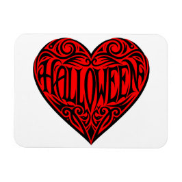 Halloween Heart, Black Heart, Holiday Magnet
