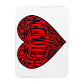 Halloween Heart, Black Heart, Holiday Magnet (Vertikal)