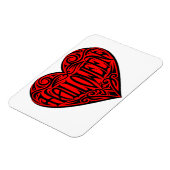 Halloween Heart, Black Heart, Holiday Magnet (Linke Seite)