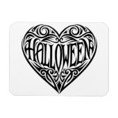 Halloween Heart, Black Heart, Holiday Magnet (Horizontal)