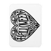 Halloween Heart, Black Heart, Holiday Magnet (Vertikal)