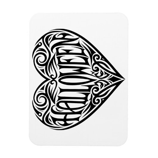 Halloween Heart, Black Heart, Holiday Magnet (Vertikal)