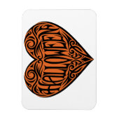 Halloween Heart, Black Heart, Holiday Magnet (Vertikal)