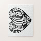 Halloween Heart, Black Heart, Holiday Puzzle (Vertikal)