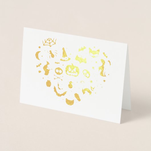 Halloween Heart Folienkarte (Vorderseite)