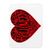 Halloween Heart, Red Heart, Holiday Magnet (Vertikal)