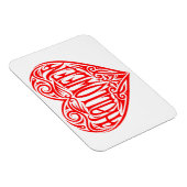 Halloween Heart, Red Heart, Holiday Magnet (Rechte Seite)