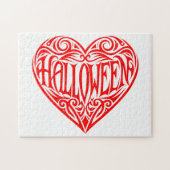 Halloween Heart, Red Heart, Holiday Puzzle (Horizontal)