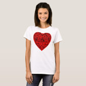 Halloween Heart, Red Heart Shape, Holiday T-Shirt (Vorne ganz)