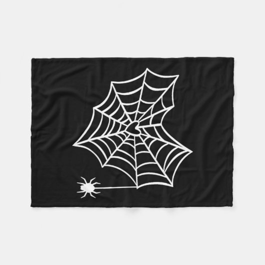 Halloween Heart Spider Web Spooky Kostüm Fleecedecke (Vorderseite (Horizontal))