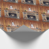 Halloween Hearth Geschenkpapier (Ecke)