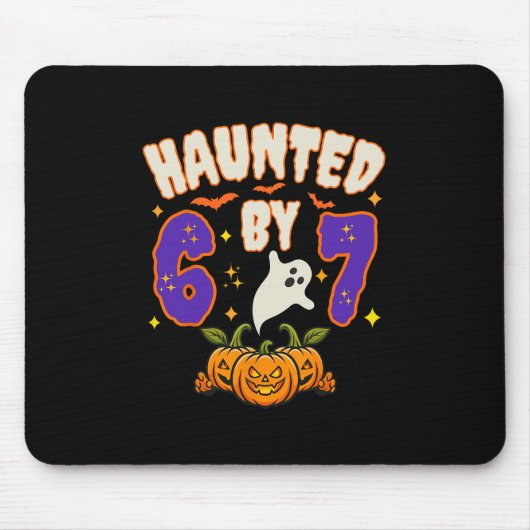 Halloween Heihnachts 67 Nummer 67 Sechs Sieben Mem Mousepad (Vorne)