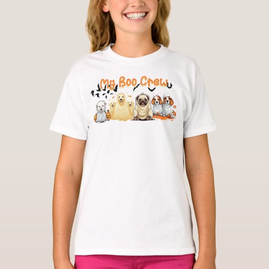 Halloween-Hemd für Kinder, Funny-Dog-Shirt, Spooky T-Shirt (Vorderseite)