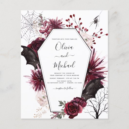 Halloween Herbst Dunkle Hochzeit (Vorderseite)