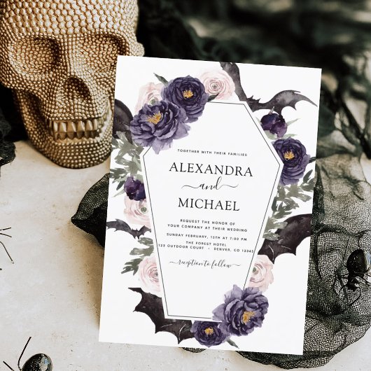 Halloween Herbst Dunkle Hochzeit Flyer