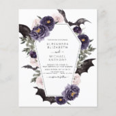 Halloween Herbst Dunkle Hochzeit Flyer (Vorne)