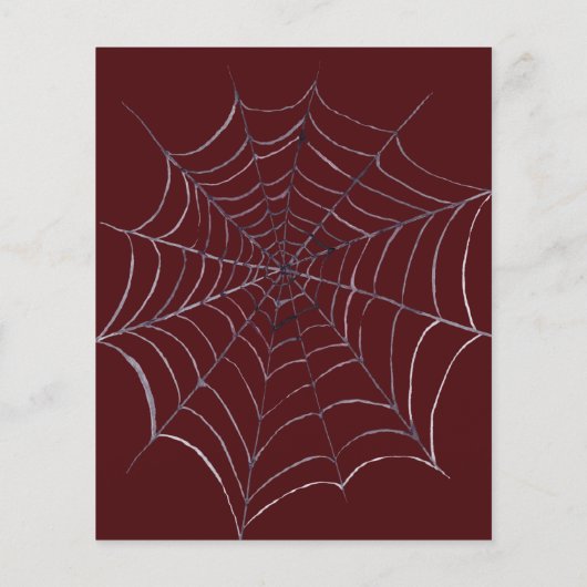 Halloween Herbst Dunkler Hochzeitsfest Flyer (Hinten)