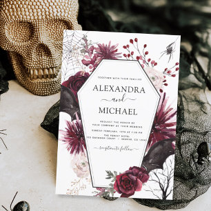 Halloween Herbst Dunkler Hochzeitsfest Flyer