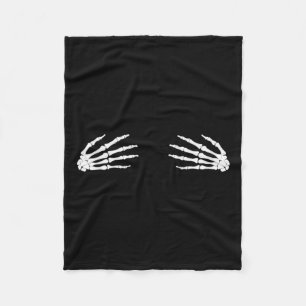 Halloween Herbst Gruseliger Skelett-Totenkopf-Hand Fleecedecke