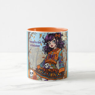 Halloween, Herbst Gruselstil, Gruselig Süß, Tasse