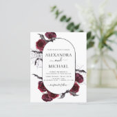 Halloween Herbst Herbst Burgund Hochzeit (Stehend Vorderseite)