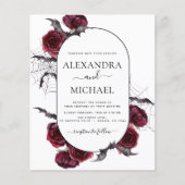 Halloween Herbst Herbst Burgund Hochzeit (Vorderseite)