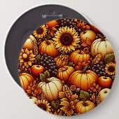 Halloween/Herbst/Herbst/Kürbis Button (Vorne & Hinten)
