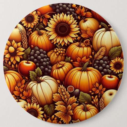 Halloween/Herbst/Herbst/Kürbis Button (Vorderseite)