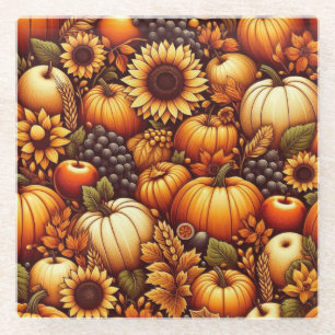 Halloween/Herbst/ Herbst/Kürbis Glasuntersetzer