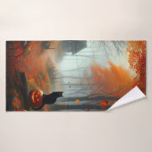 Halloween/Herbst/Herbst/Kürbis/Katze Badehandtuch (Badehandtuch)