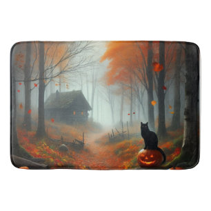 Halloween/Herbst/Herbst/Kürbis/Katze Badematte