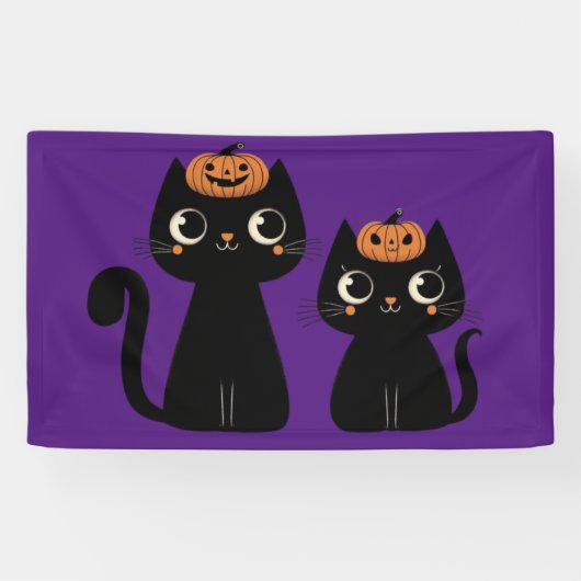 Halloween/Herbst/Herbst/Kürbis/Katze Banner (Horizontal)