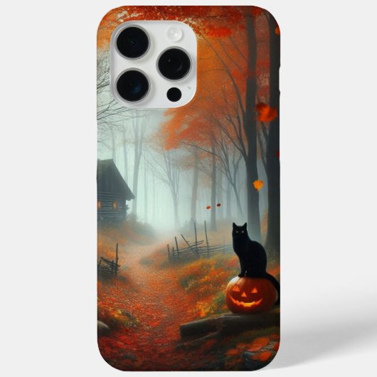 Halloween/Herbst/Herbst/Kürbis/Katze Case-Mate iPhone Hülle (Rückseite)
