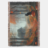 Halloween/Herbst/Herbst/Kürbis/Katze Decke (Vorderseite Vertikal)