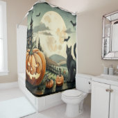 Halloween/Herbst/Herbst/Kürbis/Katze Duschvorhang (Beispiel)