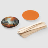 Halloween/Herbst/Herbst/Kürbis/Katze Fächer (Non-assembled)