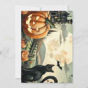 Halloween/Herbst/Herbst/Kürbis/Katze Feiertagskarte