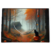 Halloween/Herbst/Herbst/Kürbis/Katze Große Geschenktüte (Vorderseite)