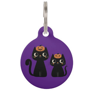 Halloween/Herbst/Herbst/Kürbis/Katze Haustiermarke