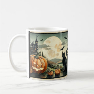Halloween/Herbst/Herbst/Kürbis/Katze Kaffeetasse